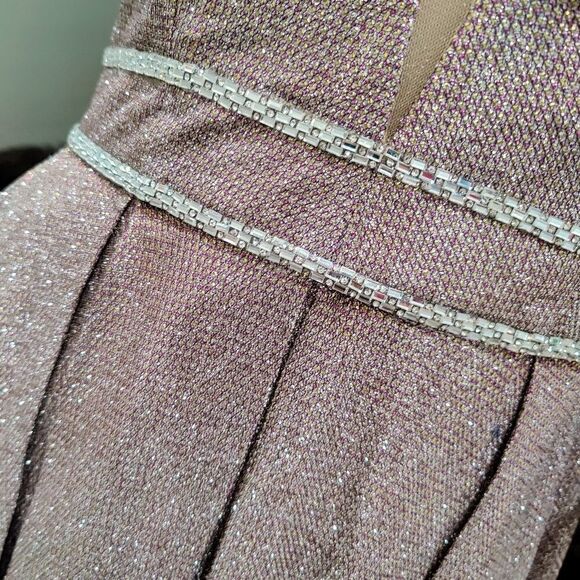 Glamorous Glittering Gown in Soft Pink - Picture 15 of 16